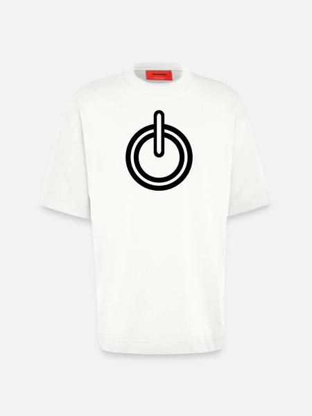 Power electricity icon - Heavyweight T-Shirt - made by SPREAD - OFF WHITE