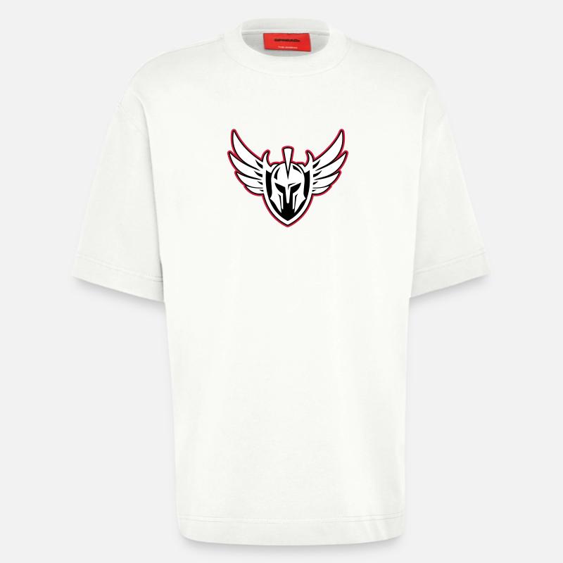 Spartaner Krieger Helm - Heavyweight T-Shirt - made by SPREAD - OFF WHITE
