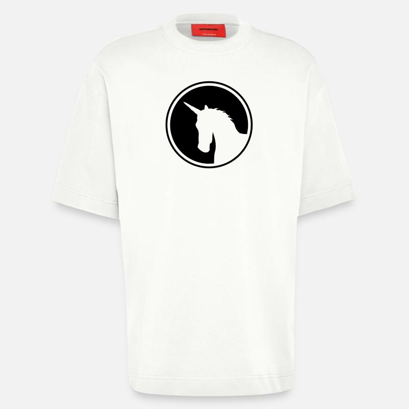 Einhorn - Heavyweight T-Shirt - made by SPREAD  - OFF WHITE