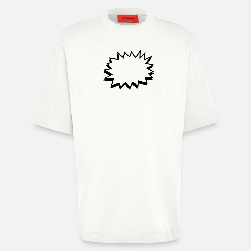 comic blase - comic bubble - Heavyweight T-Shirt - made by SPREAD  - OFF WHITE