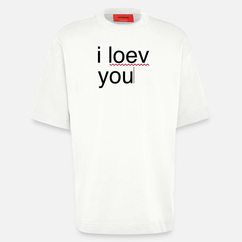 ich liebe dich Fehler - Heavyweight T-Shirt - made by SPREAD - OFF WHITE
