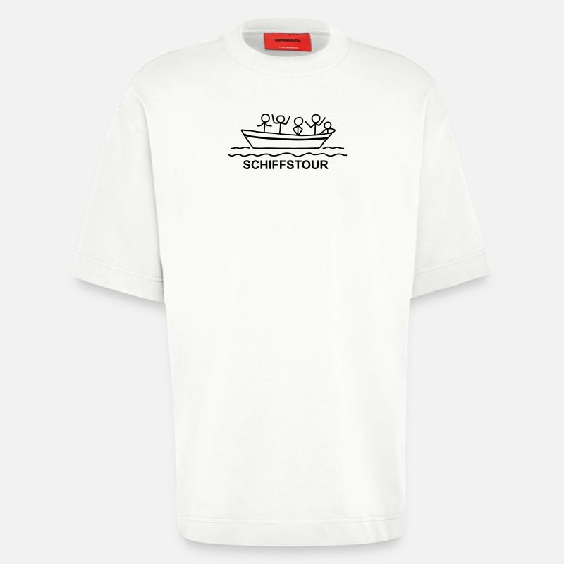 Schiffstour - Bootsfahrt - Heavyweight T-Shirt - made by SPREAD - OFF WHITE