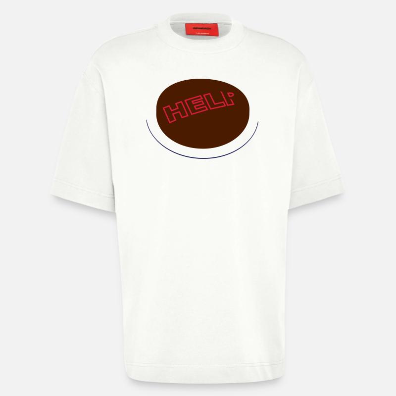 Interrupteur de secours - T-shirt bio épais oversize fabriqué en UE - OFF WHITE