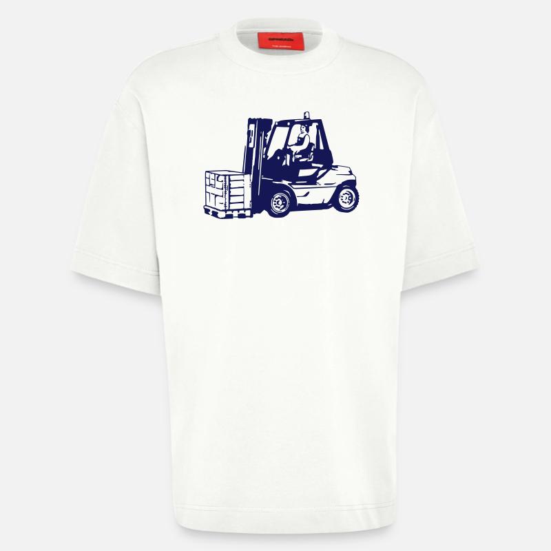 Gabelstapler - Heavyweight T-Shirt - made by SPREAD  - OFF WHITE
