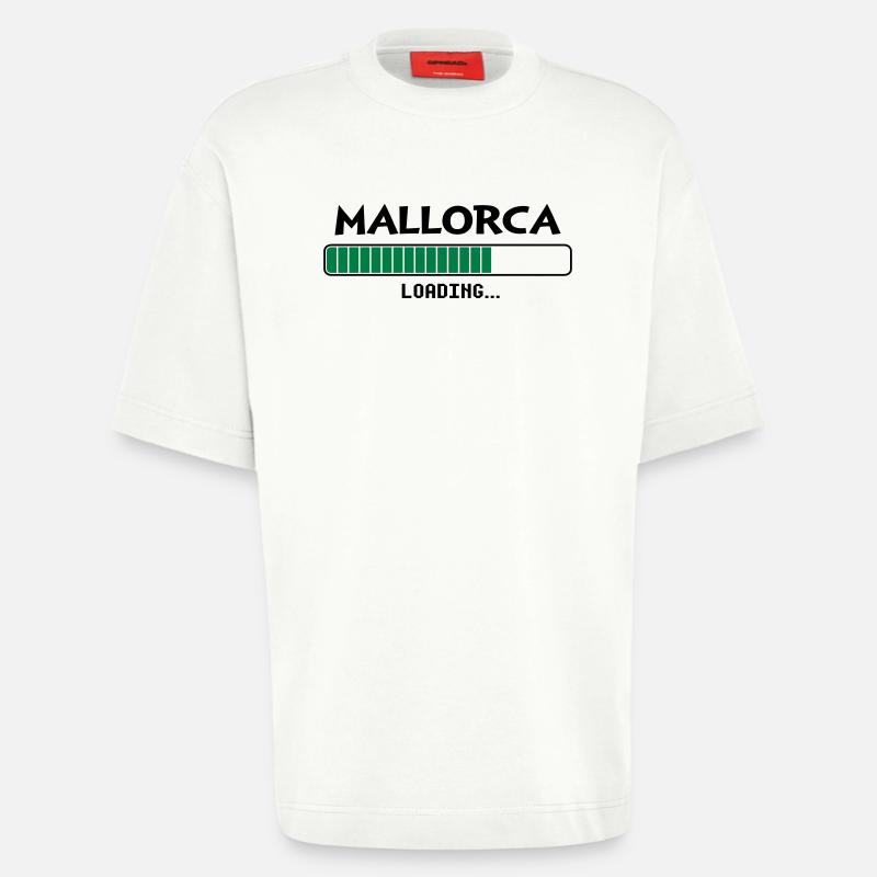 Mallorca loading Ladebalken - Heavyweight T-Shirt - made by SPREAD - OFF WHITE