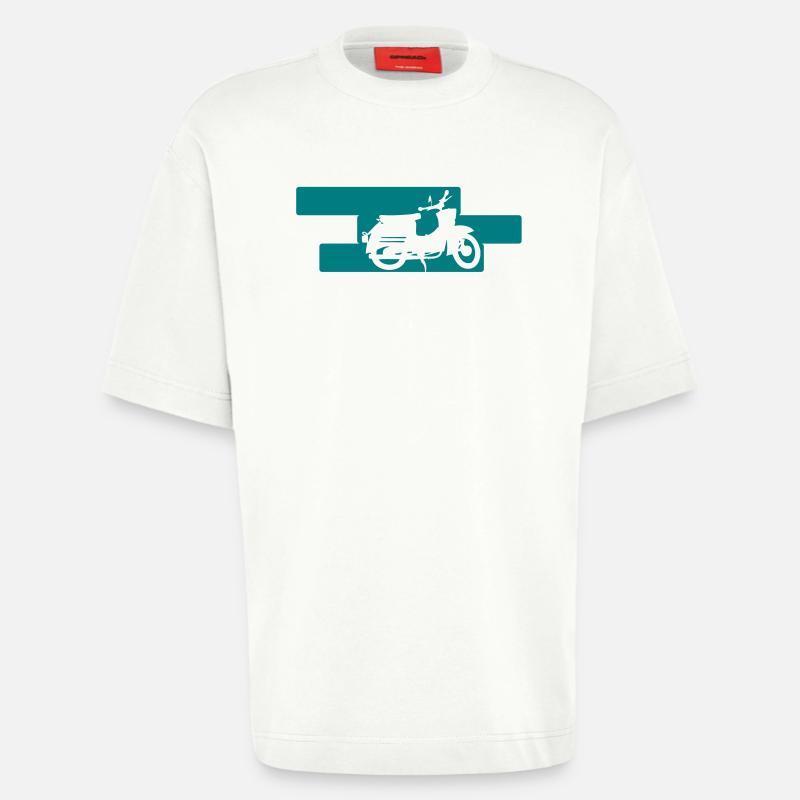 Schwalbe KR50 - T-shirt bio épais oversize fabriqué en UE - OFF WHITE