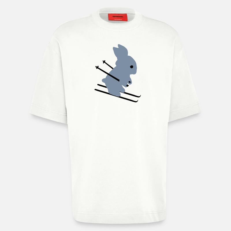 Ski Bunny - Heavyweight T-Shirt - made by SPREAD  - OFF WHITE