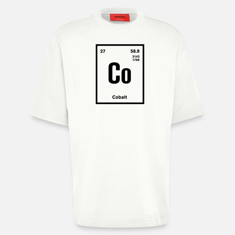 Cobalt Element im Periodensystem - Heavyweight T-Shirt - made by SPREAD  - OFF WHITE