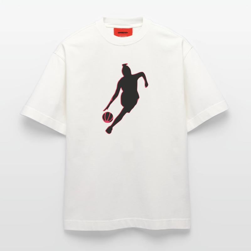 basketteuse T-shirt bio épais oversize fabriqué en UE