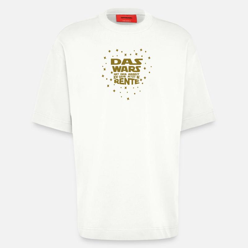 Arbeit das wars... Rente - Heavyweight T-Shirt - made by SPREAD  - OFF WHITE