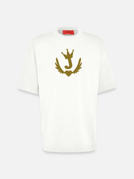 j_real_winged_heart - Heavyweight T-Shirt - made by SPREAD  - OFF WHITE