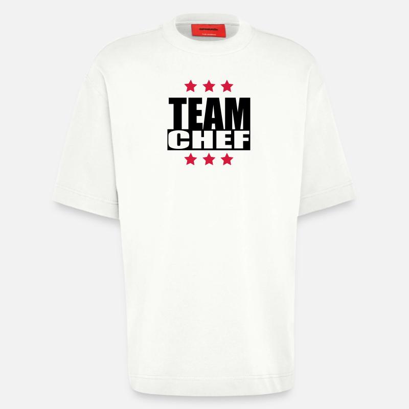 Team Chef - Heavyweight T-Shirt - made by SPREAD  - OFF WHITE
