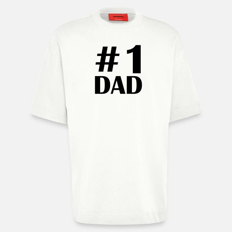 1 dad - Heavyweight T-Shirt - made by SPREAD  - OFF WHITE