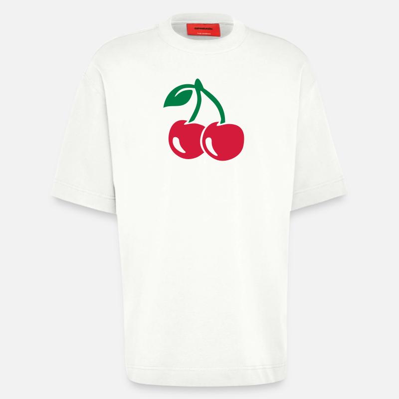 Kirsche - Heavyweight T-Shirt - made by SPREAD  - OFF WHITE