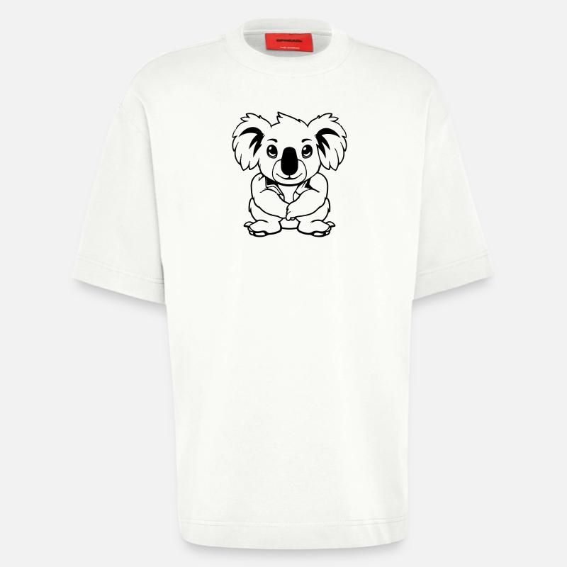 koalabär comic - Heavyweight T-Shirt - made by SPREAD  - OFF WHITE