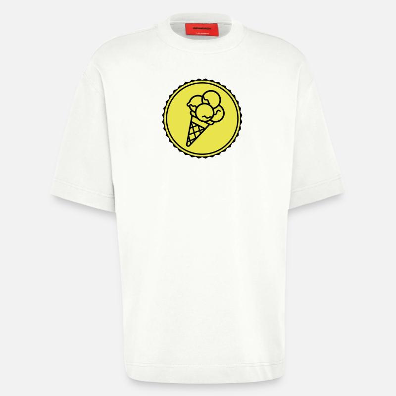 Eicreme Eis Icon - Heavyweight T-Shirt - made by SPREAD  - OFF WHITE