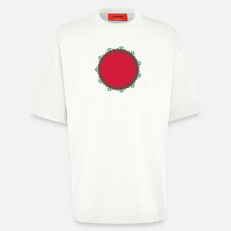 Kreis Stern Rahmen - Heavyweight T-Shirt - made by SPREAD - OFF WHITE