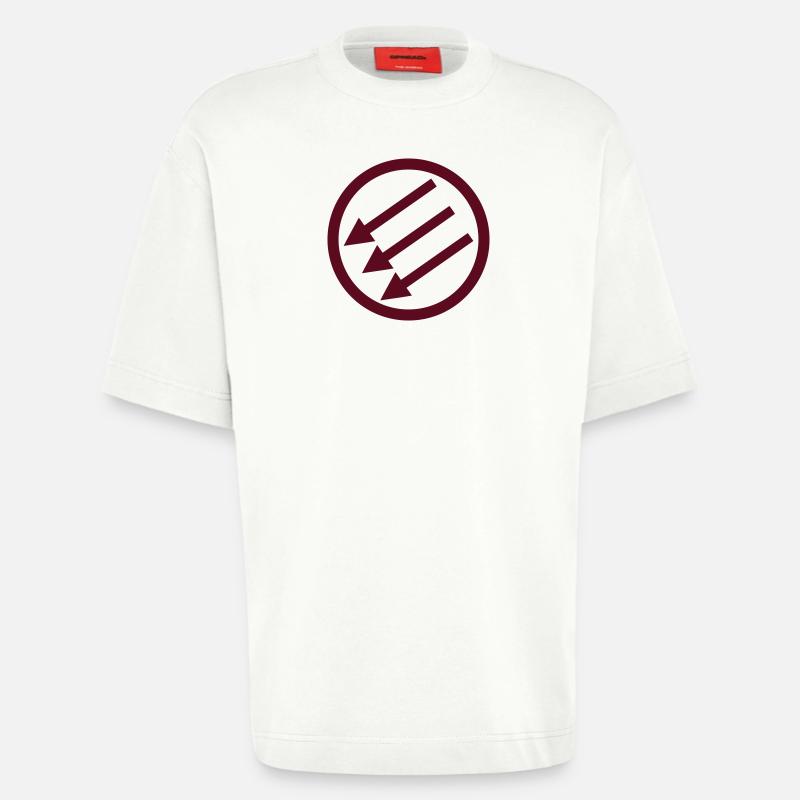 Järnfronten / Eiserne Front / Iron Front - T-shirt bio épais oversize fabriqué en UE - OFF WHITE