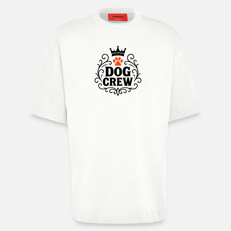 Hunde Crew - Heavyweight T-Shirt - made by SPREAD  - OFF WHITE