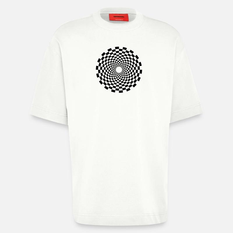 psychedelic_circle - Heavyweight T-Shirt - made by SPREAD  - OFF WHITE