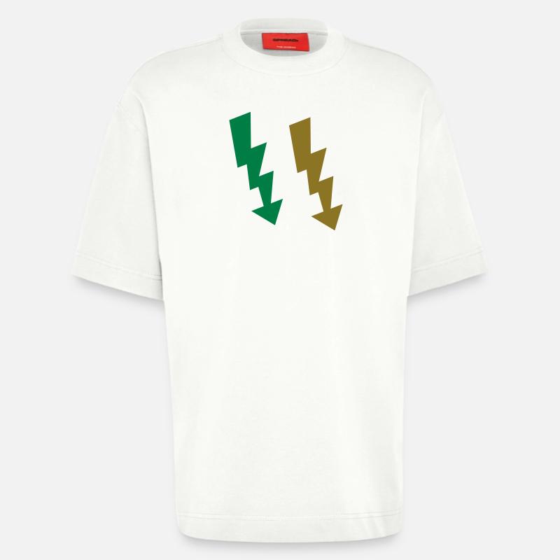 blitze symbol 2 - Heavyweight T-Shirt - made by SPREAD  - OFF WHITE
