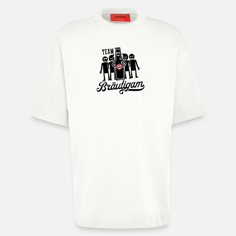 Hochzeit Bräutigam Party - Heavyweight T-Shirt - made by SPREAD - OFF WHITE