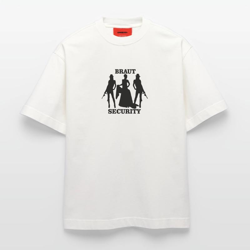 la sécurité de mariée T-shirt bio épais oversize fabriqué en UE