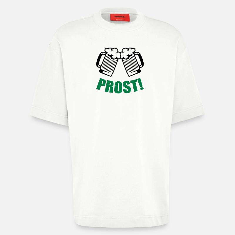 bier prost - Heavyweight T-Shirt - made by SPREAD  - OFF WHITE