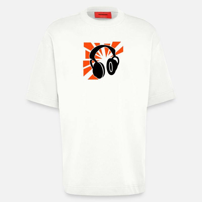 Explodierende Kopfhörer - Heavyweight T-Shirt - made by SPREAD  - OFF WHITE
