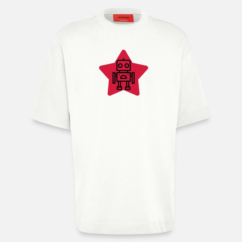 Robotik / Roboter / Robot / Robotics - Heavyweight T-Shirt - made by SPREAD  - OFF WHITE