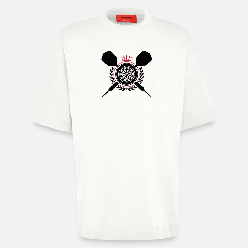 Fléchettes Fléchettes - T-shirt bio épais oversize fabriqué en UE - OFF WHITE