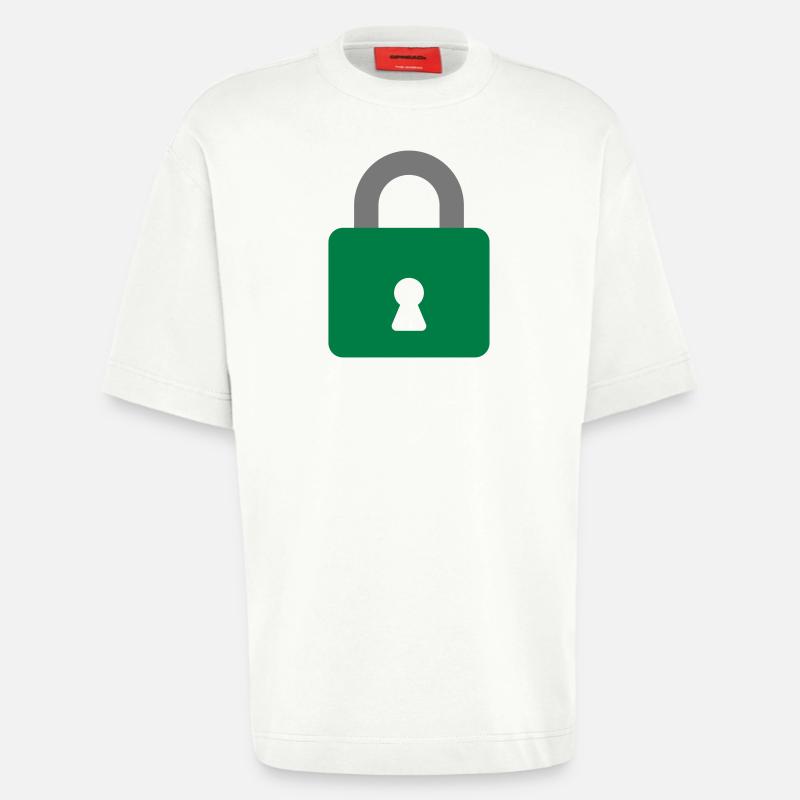 Vorhängeschloss - Heavyweight T-Shirt - made by SPREAD  - OFF WHITE