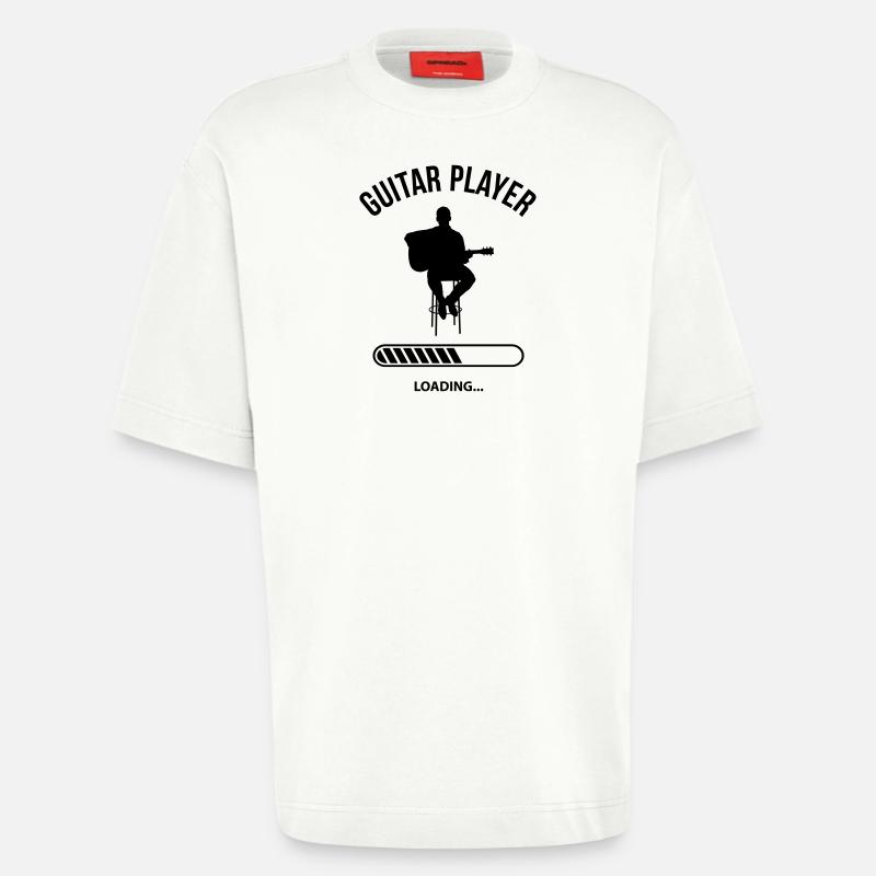 Guitar Player Loading - Heavyweight T-Shirt - made by SPREAD - OFF WHITE