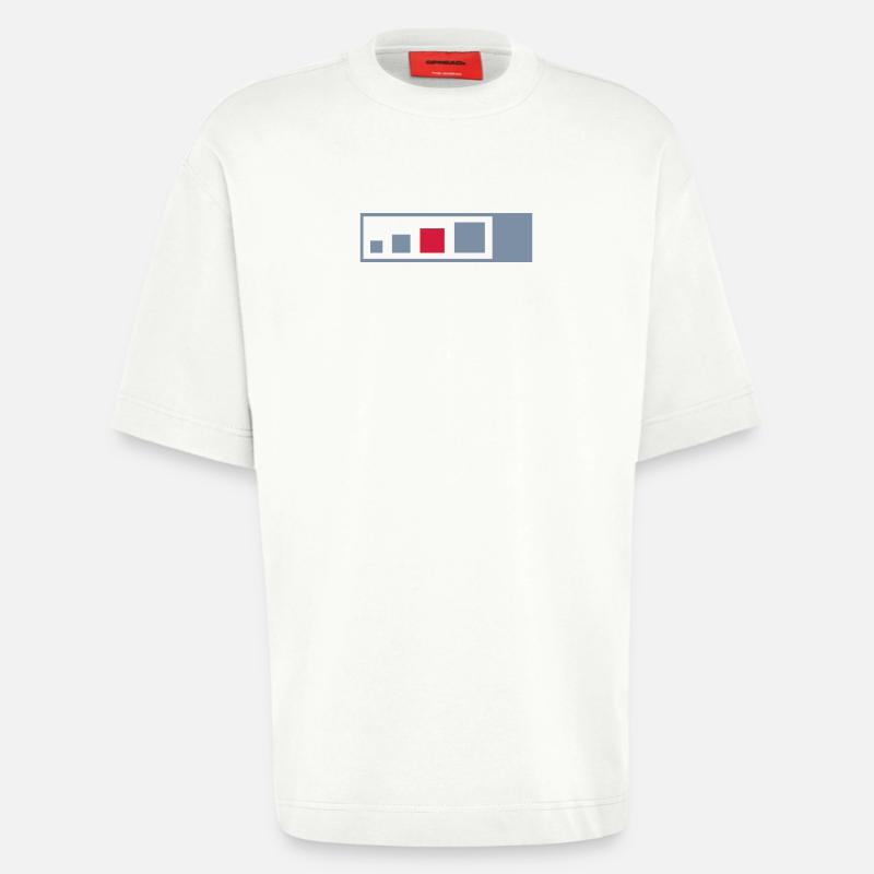 regular geocache - Heavyweight T-Shirt - made by SPREAD  - OFF WHITE