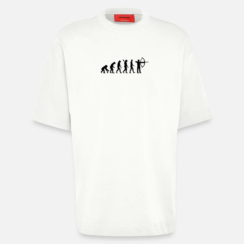 Evolution Archery - Heavyweight T-Shirt - made by SPREAD  - OFF WHITE