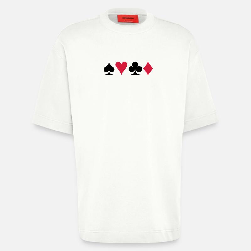 Poker - Heavyweight T-Shirt - made by SPREAD - OFF WHITE
