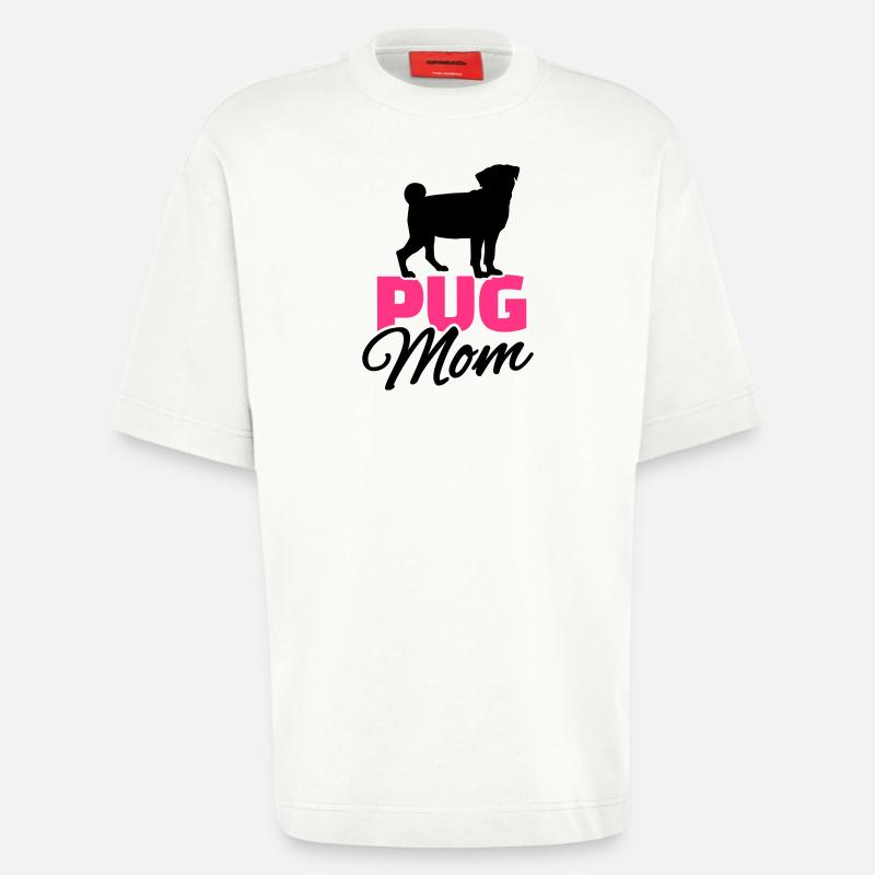 Mops - Heavyweight T-Shirt - made by SPREAD  - OFF WHITE