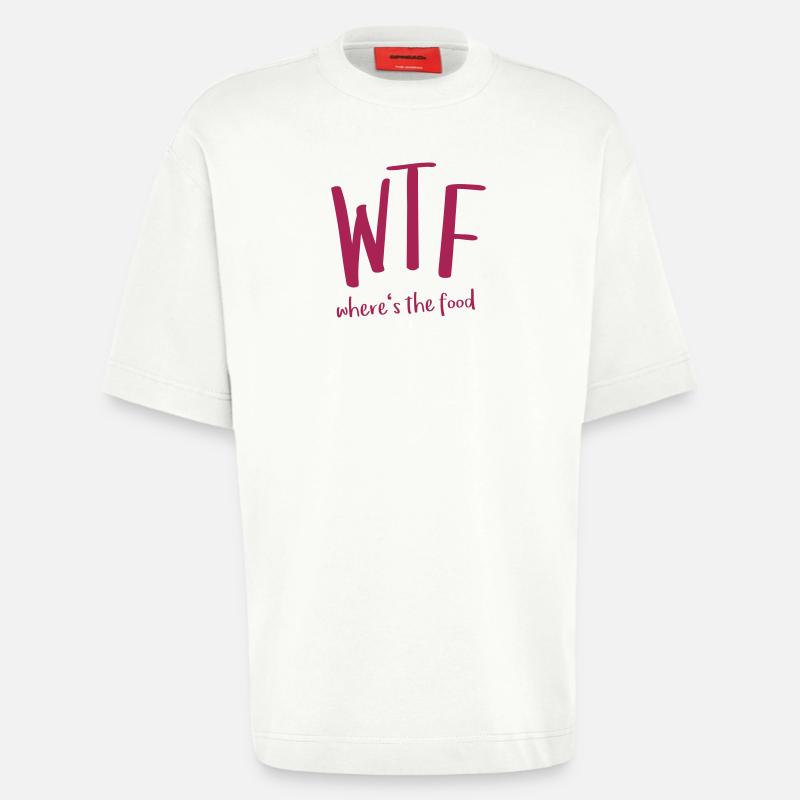 WTF - Heavyweight T-Shirt - made by SPREAD  - OFF WHITE