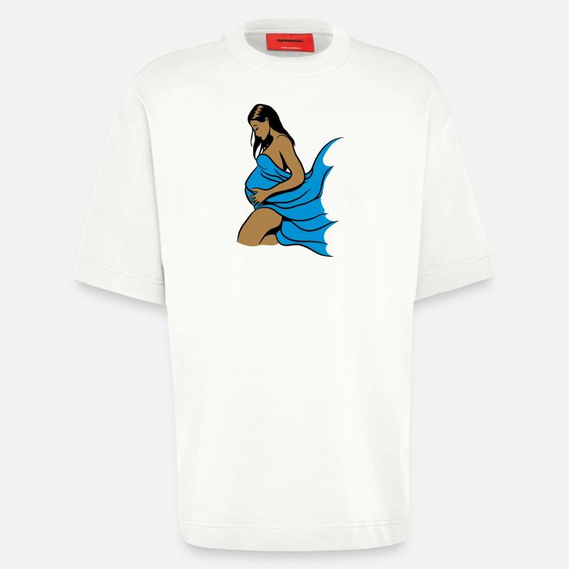 Schwanger romantik - Heavyweight T-Shirt - made by SPREAD  - OFF WHITE