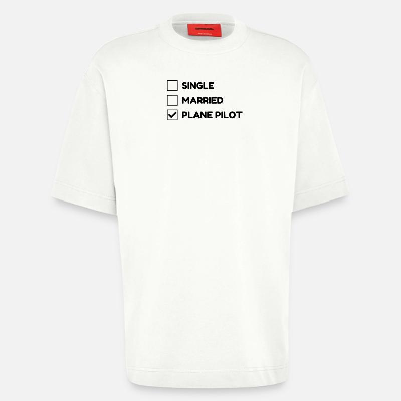 Flugzeug / Luftfahrt / Arbeit / Job - Heavyweight T-Shirt - made by SPREAD  - OFF WHITE