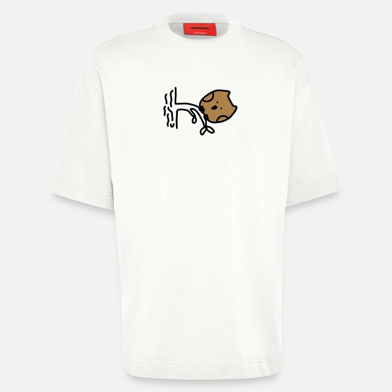 dicke Eule - Heavyweight T-Shirt - made by SPREAD  - OFF WHITE