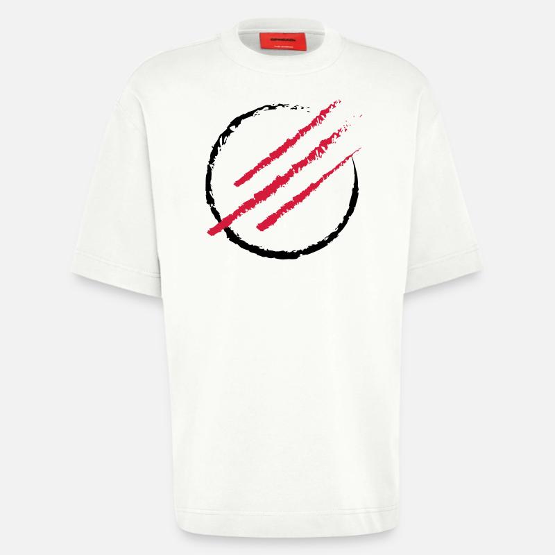 Scratch the Circle - Heavyweight T-Shirt - made by SPREAD  - OFF WHITE