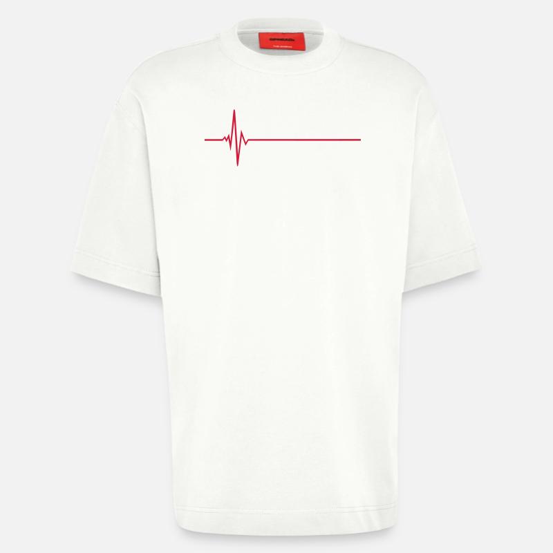 Puls - Frequenz - Heavyweight T-Shirt - made by SPREAD  - OFF WHITE