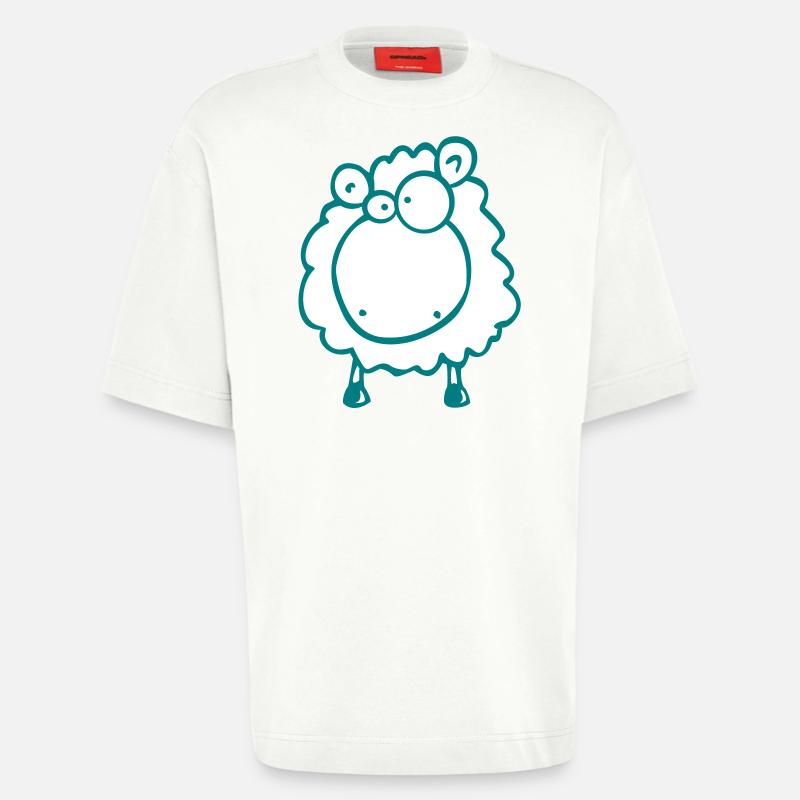 Doofes Schaf - Heavyweight T-Shirt - made by SPREAD  - OFF WHITE