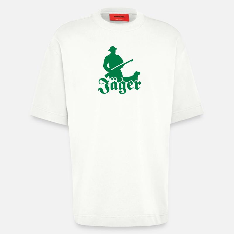 Jäger - Heavyweight T-Shirt - made by SPREAD  - OFF WHITE