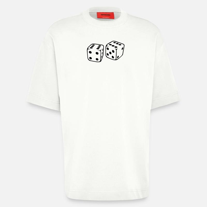 Dé - T-shirt bio épais oversize fabriqué en UE - OFF WHITE
