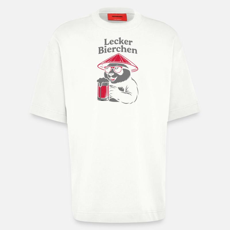 Lecker Bierchen - Heavyweight T-Shirt - made by SPREAD  - OFF WHITE