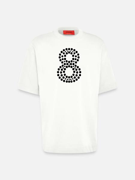 888 - Heavyweight T-Shirt - made by SPREAD  - OFF WHITE