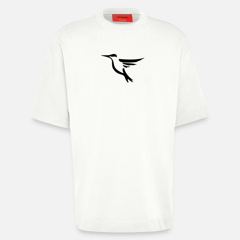 Kolibri 2 - Vogel Geschenk Geschenkidee - Heavyweight T-Shirt - made by SPREAD  - OFF WHITE