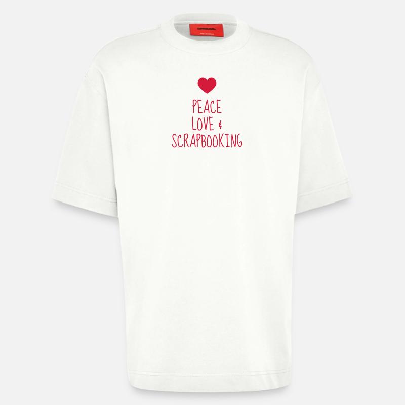 Scrapbooking / Scraper / Scrapeuse / Scrapeur - T-shirt bio épais oversize fabriqué en UE - OFF WHITE